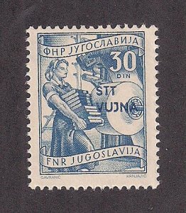 YUGOSLAVIA- TRIESTE  SC# 74  FVF/MOG  1953