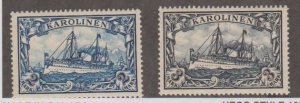 German Colonies - Caroline Scott #17-18 Stamp - Mint Set