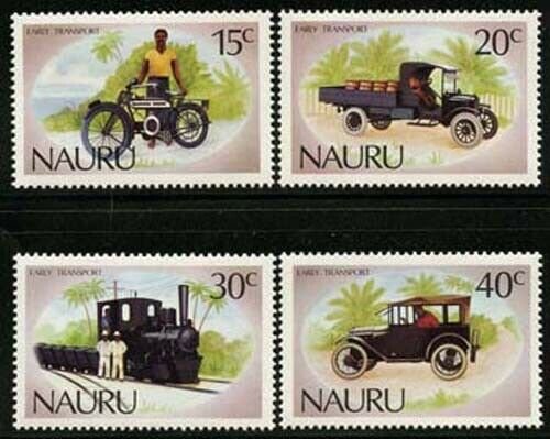 Nauru 1986 Antique Automobiles set Sc# 317-20 NH