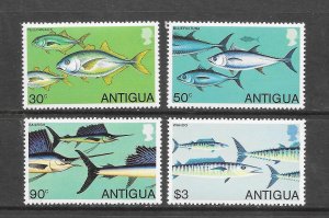 FISH - ANTIGUA #542-5 MNH