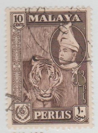 Malaya - Perlis Scott #34 Stamp - Used Single