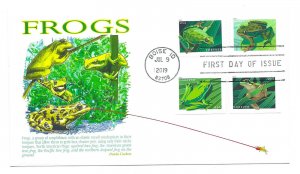 5395-98 Frogs on one Panda Cachets, FDC