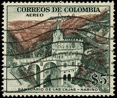 Colombia Scott C345 XF Used-1959 Las Lajas Shrine w/Ovpt - Very Nice & Sound