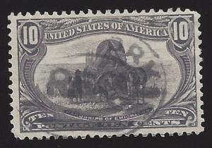 US #290 1898 Gray Violet Wmk 191 Perf 12 Used VF Scv $35