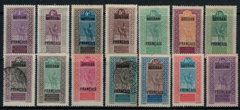 French Sudan #21-5,7-8,30-3,7,9-40*/u  CV $10.80