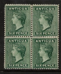 Antigua #19 Very Fine Mint Lightly Hinged Block