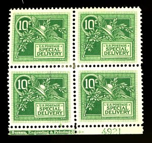 U.S. #E7 MINT BLOCK OF 4 OG HR