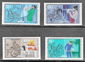 Germany - Berlin (1986) - Scott # 9NB234 - 9NB237,  MNH