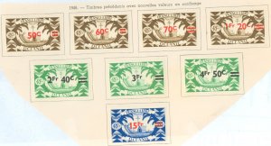 French Polynesia #152-159 Unused Single (Complete Set)