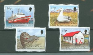 South Georgia #221-224 Mint (NH) Single (Complete Set)