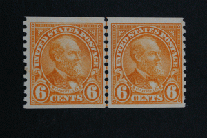 United States #723 Coil Line Pair Mint OG Very Fine Gum