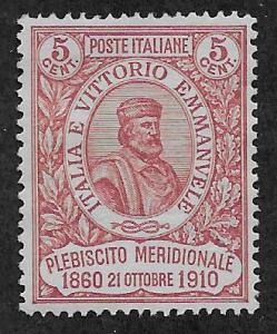 ITALY SC# 117 FVF/MNG 1910