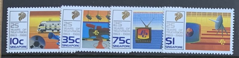 SINGAPORE 1988 TELEVISION  SG575/578  UNMOUNTED MINT