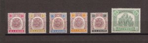 MALAYA/SELANGOR 1895/99 SG 54/57, 59, 61 MINT Cat £259.50