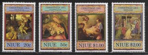 Niue Scott #'s 599 - 602 MNH