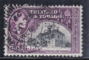 TRINIDAD&TOBAGO SCOTT# 79 USED 12c 1953