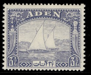 ADEN GVI SG7, 3½a grey-blue, M MINT.