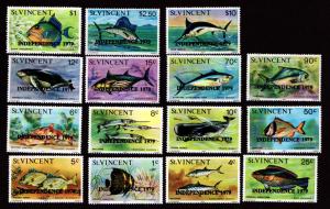 St Vincent # 572-586 Mint Independence!
