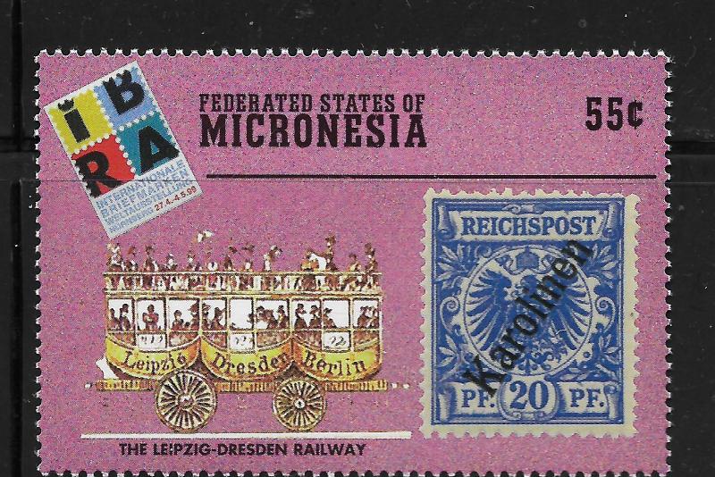 MICRONESIA, 340,  MNH LEIPZIG-DRESDEN RAILWAY