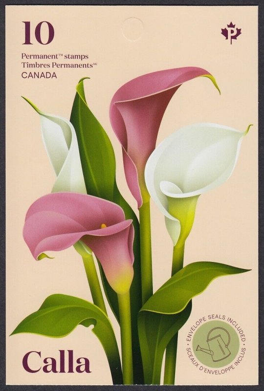 CALLA = One Booklet of 10 stamps  Canada 2022 MNH