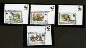 Burundi 1992 Sc 681-684 WWF set MNH