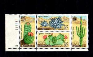 U S -1981- CACTUS - DESERT PLANTS - MINT  P# BLOCK/SET!