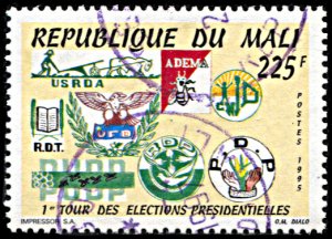 Mali 757, postally used, Presidential Elections