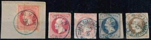Hanover 1859/1864,Sc.#19a, 27-29   used stamp. cv.€265