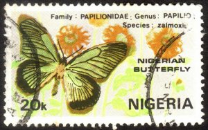 1982, Nigeria 20k, Used, thin, Sc 417