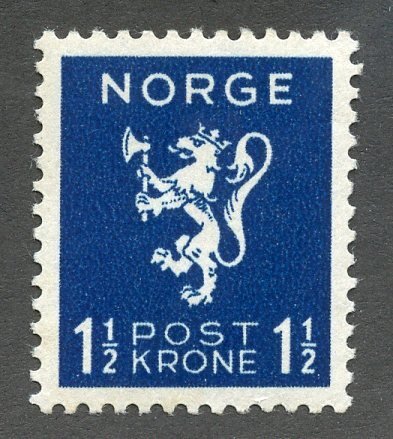 Norway, Scott #204, Mint, Never Hinged