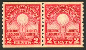 U.S. #565 MINT PAIR OG NH