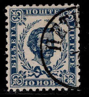 Montenegro Scott 19 Used  CTO Prince Nicholas 1893 late printing perf 10.5