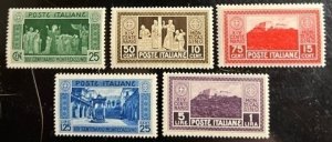 Italy Scott# 233-237 Unused F/VF H Lot of 5 Cat $26.35