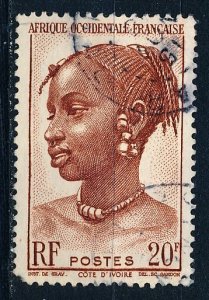 French West Africa #53 Single Used