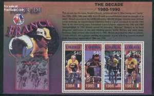 Liberia 2003, Tour de France 1980-1990 4v m/s, MNH