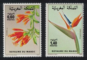 Morocco Strelitzia Tecoma Flowers 2v 1983 MNH SG#640-641