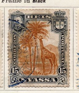 Nyassa 1901 Early Issue Fine Used 15r. NW-265422