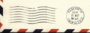 Doyle's_Stamps: Canada Postal History: Lethbridge-Calgary 1st Flight Cover