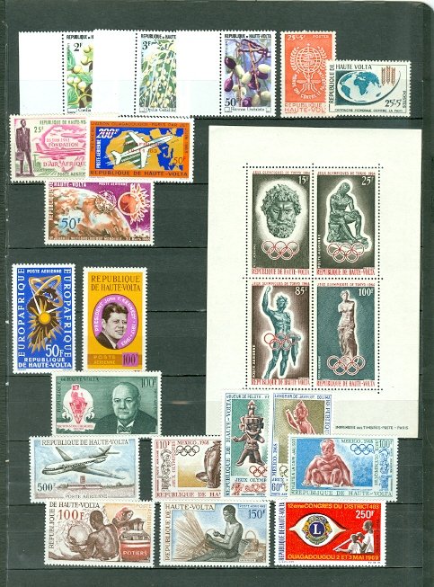 BURKINA FASO NICE LOT of 104 incl 8 SETS...MNH...$104.00