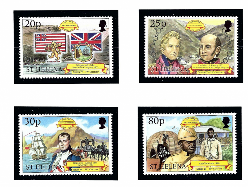 St Helena 755-58 MNH 2000 Discovery of St Helena Anniv