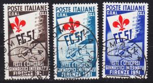 ITALIEN ITALY [1951] MiNr 0834-36 ( O/used )