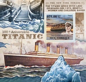 Mozambique 2011 MNH-100th Anniversary of Titanic. Mi 5266/Bl.555, Scott 2504