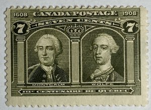 CANADA 1908 #100 Quebec Tercentenary Issue - MH (CV 150$ +)