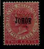 Malaya Johore 7/ MH SCV67.50 signed G.D.