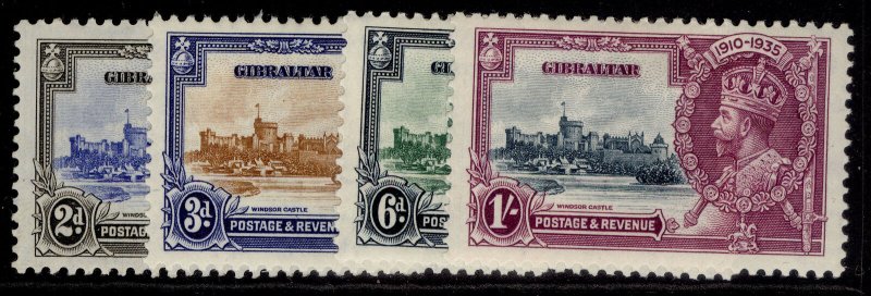 GIBRALTAR GV SG114-117, 1935 SILVER JUBILEE set, M MINT. Cat £32.