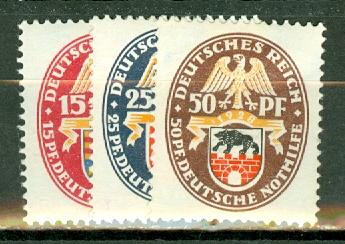 Germany B23-27 mint CV $53.35; scan shows only a few