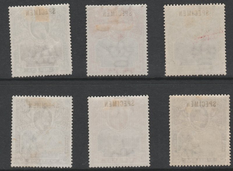 St HELENA 1903 KE7 PICTORIAL  SPECIMEN    set of 6