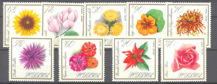 Poland 1430-38 MNH Flowers SCV4.30