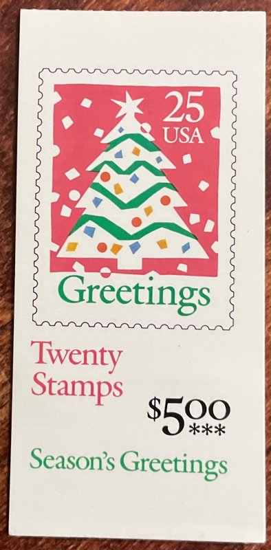 US #BK181 MNH Booklet of 20 P#1211 Christmas SCV $6.00 L42