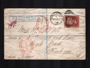 Great Britain  33 on registerd cover plate 170 cat $60.00